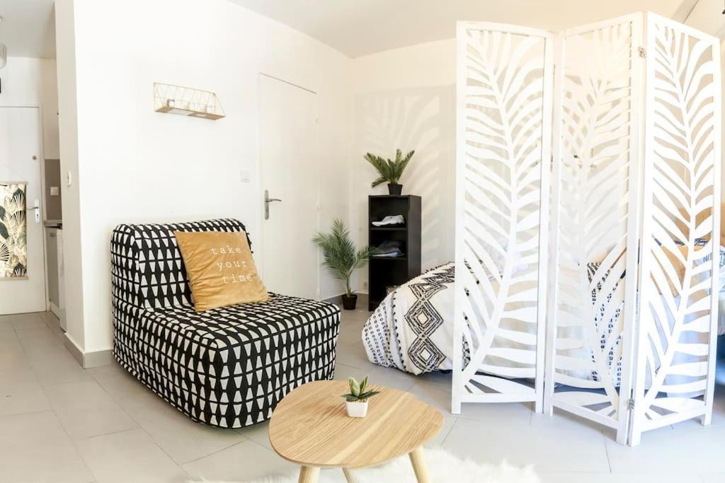Residence Bord De Mer-Terasse-Plage Prado David Marseille Bagian luar foto